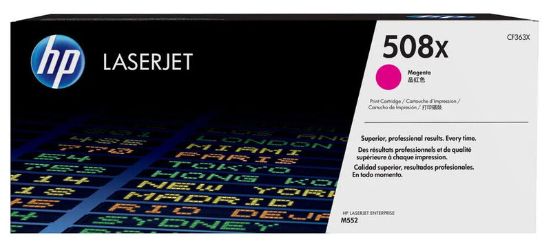 Toner HP LaserJet 508X CF363X Original Neuf Magenta 9500 Pages Pour HP M552 M553  HP   