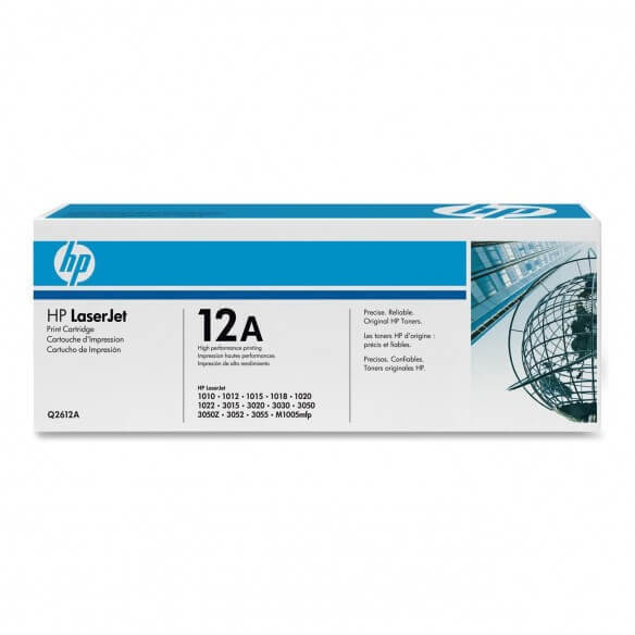 Cartouche de Toner HP 12A Q2612A Original Neuf Noir 2000 Pages  HP   