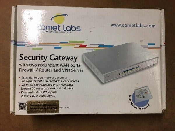 COMET LABS RF30 Passerelle de Sécurité Redondante 30 réseaux virtuels simultanés  COMET LABS   