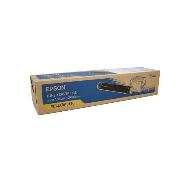 Toner EPSON C13S050195 Original Neuf Jaune 12 000 Pages Epson Aculaser C9100  Epson   