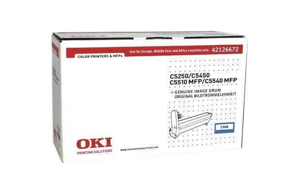 Tambour OKI 42126672 Original Cyan Neuf 17 000 Pages Pour C5250 C5450 C5510 MFP  OKI   