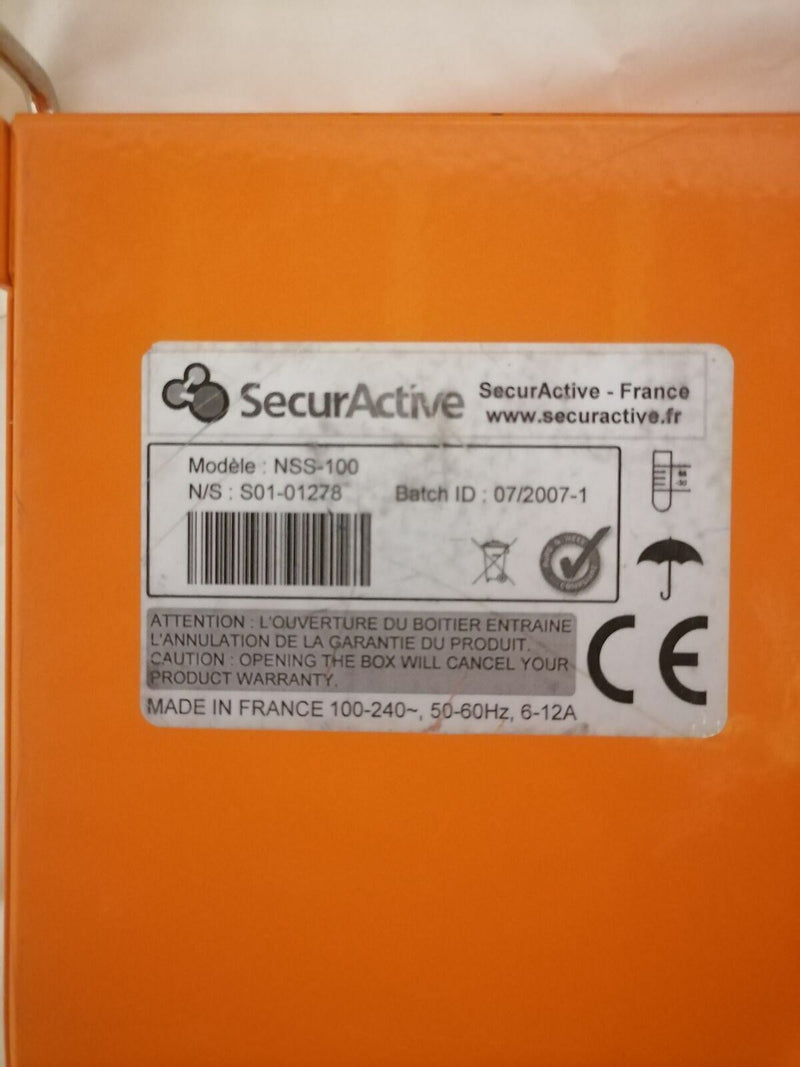 SecurActiv NSS-100 (S01-0127D) - Appliance d'analyse des flux réseau 700 station  SecurActive   