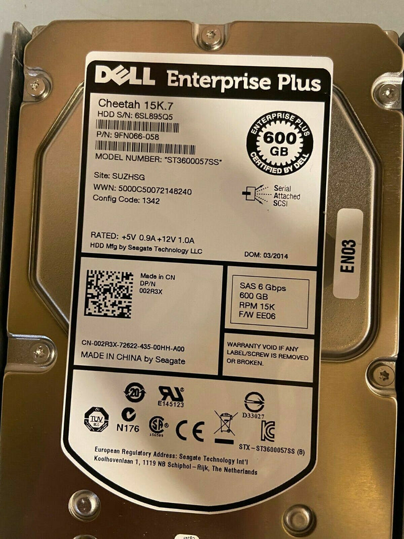 DELL Equallogic PS6000 MATRICE DE STOCKAGE 16x600GB SAS 2x PSU  Dell   