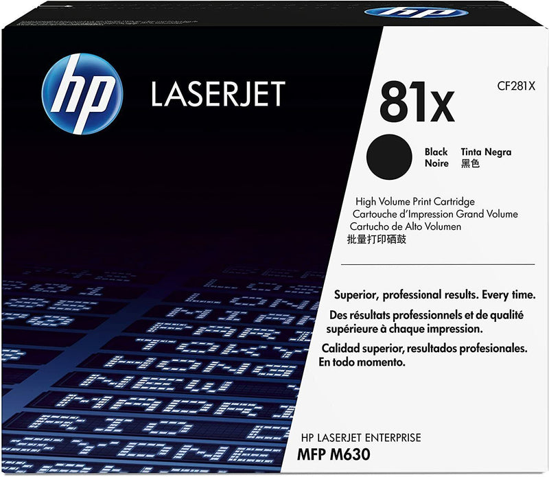 Toner HP 81X CF281X Original Noir 25 000 Pages HP LASERJET ENTERPRISE MFP M630  HP   