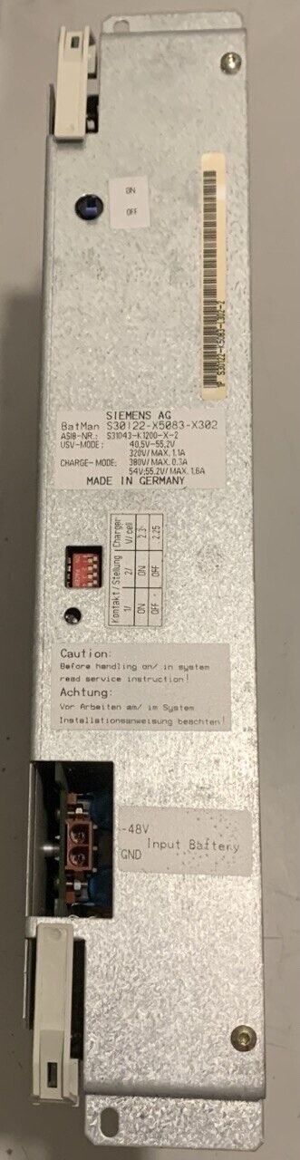 Bloc d'alimentation Siemens S30122-K5083-X302 pour Hicom 125  Siemens   