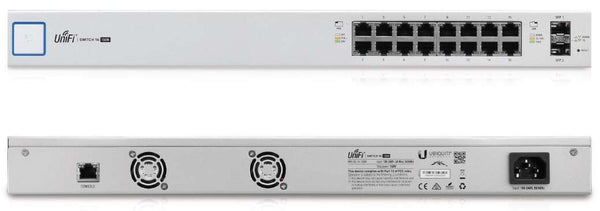 🖥️ Switch Réseau Ubiquiti UniFi SWITCH 16 150W 16 Ports PoE+ 🚚 Ubiquiti UniFi
