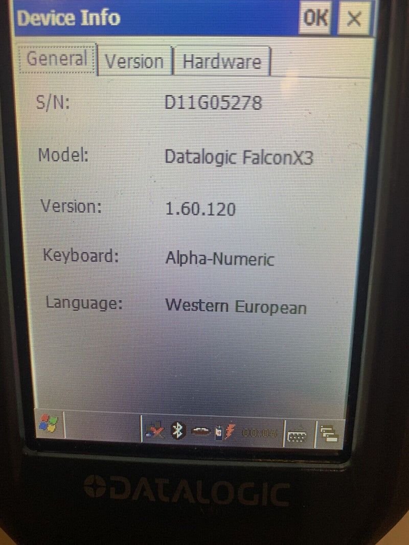 Datalogic FALCON X3 Portatif Ordinateur Mobile 1D BARCODE SCANNER Windows CE 6.0 Équipements professionnels:Equipement pour commerces:Equipement de caisse DATALOGIC   