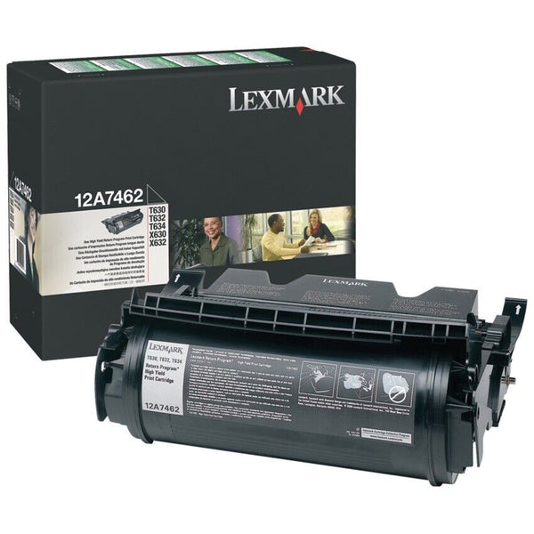 Toner LEXMARK 12A7462 Original Noir Neuf 21 000 Pages Pour T630 T632 T634 X630 Informatique, réseaux:Imprimantes, scanners, access.:Encre, toner, papier:Cartouches de toner Lexmark   